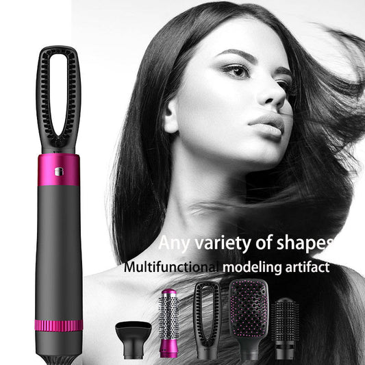 New Arrival 5-In-1 Multifunctional Household Hair Care Styling Comb Electric Hot Air Hair Dryer Straightener Curler Concentrator